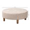 Baxton Studio Vinet Beige Upholstered Natural Wood Cocktail Ottoman 153-9199 - alternate 7